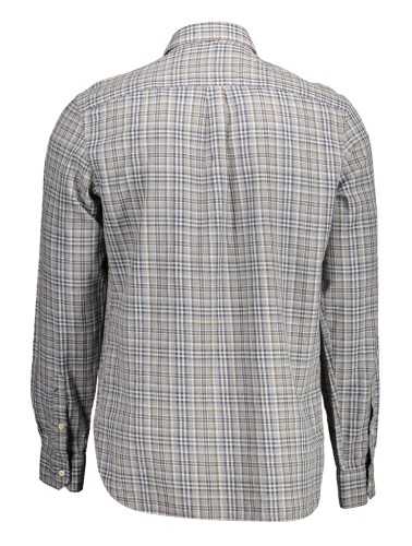 U.S. POLO CAMICIA MANICHE LUNGHE UOMO GRIGIO