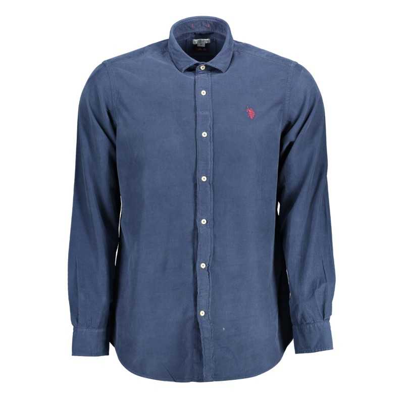 US POLO SHIRT LONG SLEEVE MAN BLUE