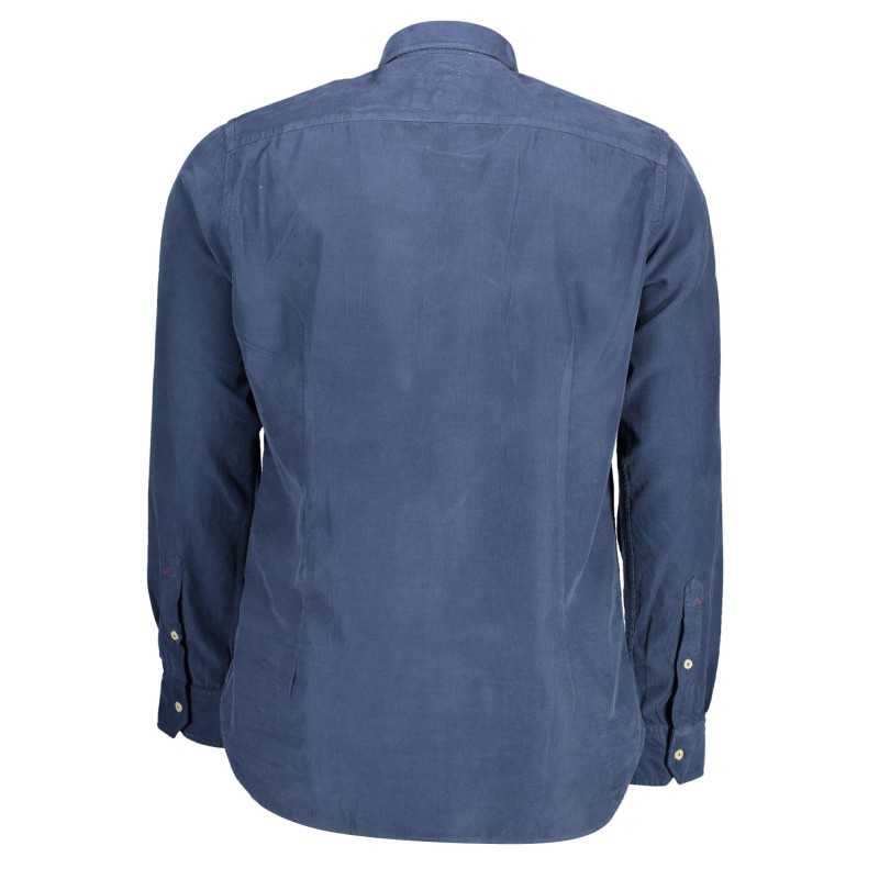 US POLO SHIRT LONG SLEEVE MAN BLUE