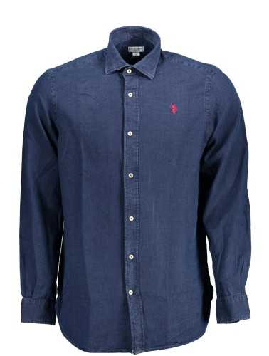 U.S. POLO CAMICIA MANICHE LUNGHE UOMO BLU