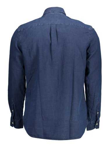 US POLO SHIRT LONG SLEEVE MAN BLUE