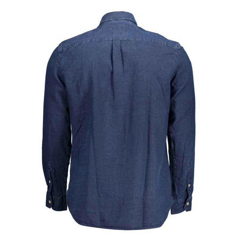 US POLO SHIRT LONG SLEEVE MAN BLUE