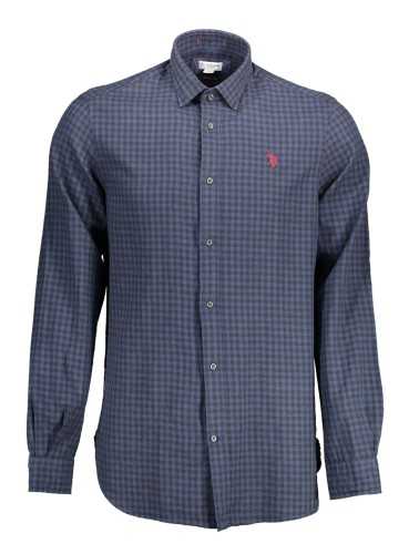 U.S. POLO CAMICIA MANICHE LUNGHE UOMO BLU