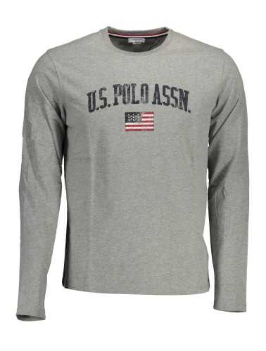 US POLO T-SHIRT LONG SLEEVE MAN GRAY