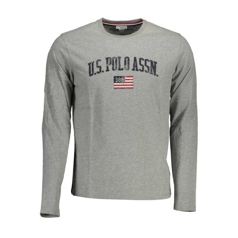 US POLO T-SHIRT LONG SLEEVE MAN GRAY