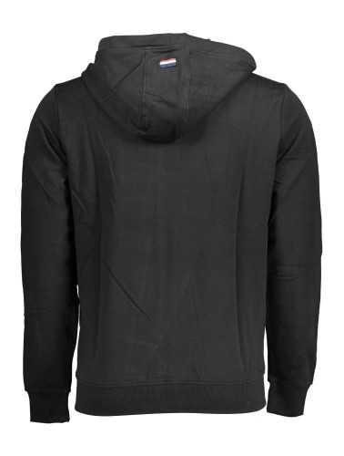 US POLO SWEATSHIRT WITH ZIP BLACK MAN