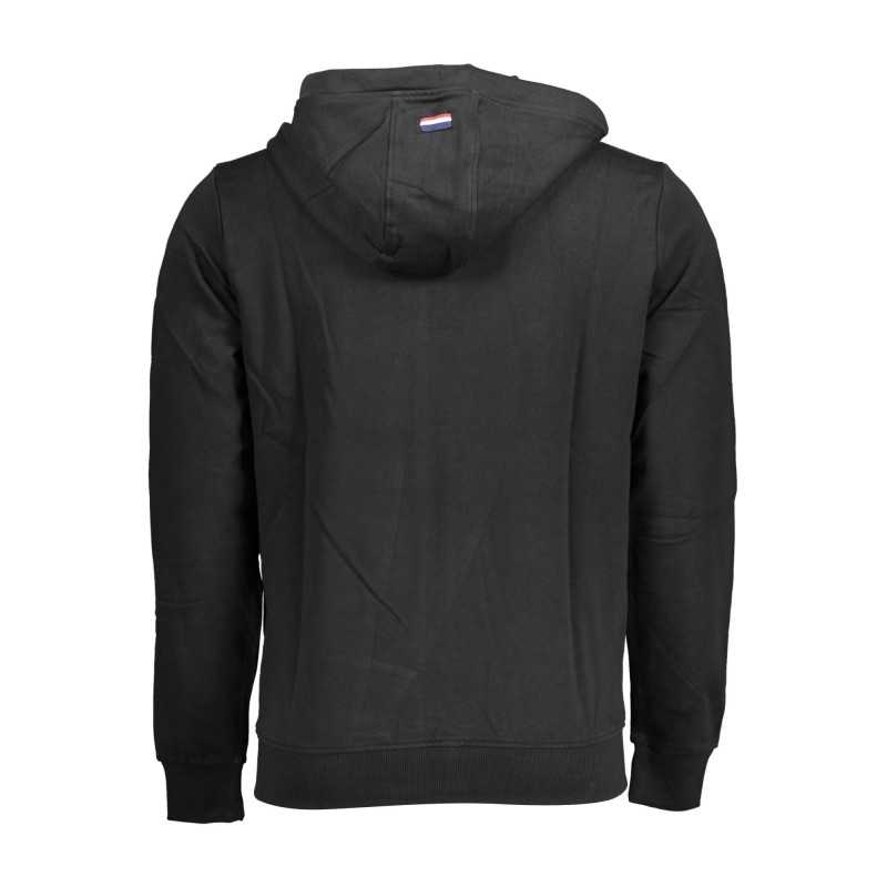 US POLO SWEATSHIRT WITH ZIP BLACK MAN