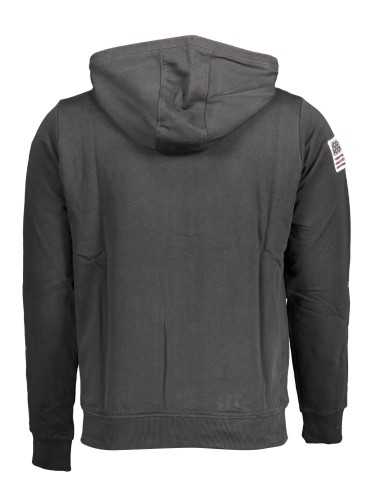 US POLO SWEATSHIRT WITH ZIP BLACK MAN