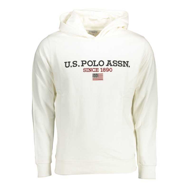 U.S. POLO FELPA SENZA ZIP UOMO BIANCO