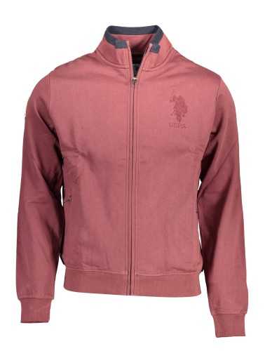 US POLO SWEATSHIRT WITH ZIP PURPLE MAN