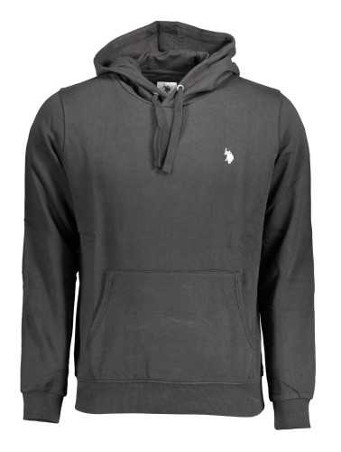 US POLO SWEATSHIRT WITHOUT ZIP BLACK MAN