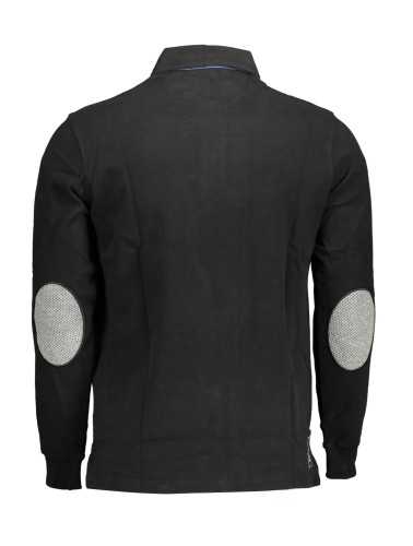 US POLO MEN'S LONG SLEEVED POLO BLACK