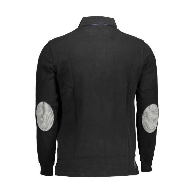 US POLO MEN'S LONG SLEEVED POLO BLACK