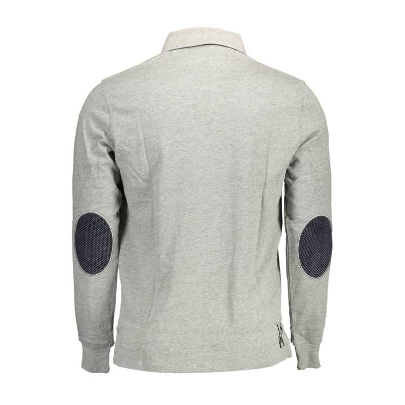 US POLO LONG SLEEVED POLO SHIRT MAN GRAY