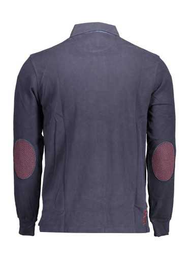 US POLO BLUE MEN'S LONG SLEEVED POLO SHIRT