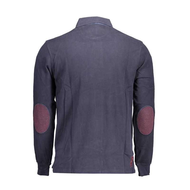 US POLO BLUE MEN'S LONG SLEEVED POLO SHIRT