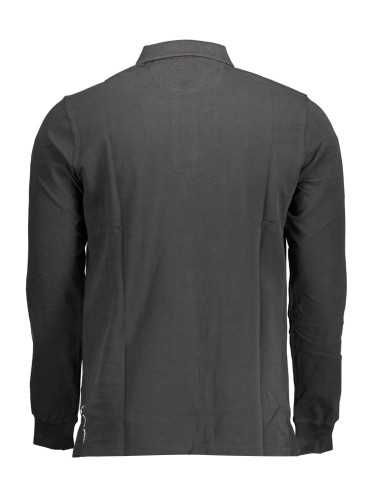 US POLO MEN'S LONG SLEEVED POLO BLACK