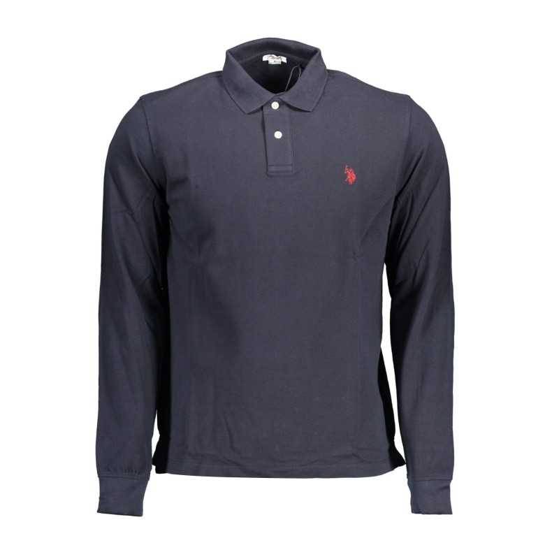 US POLO BLUE MEN'S LONG SLEEVED POLO SHIRT