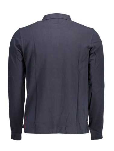 US POLO BLUE MEN'S LONG SLEEVED POLO SHIRT