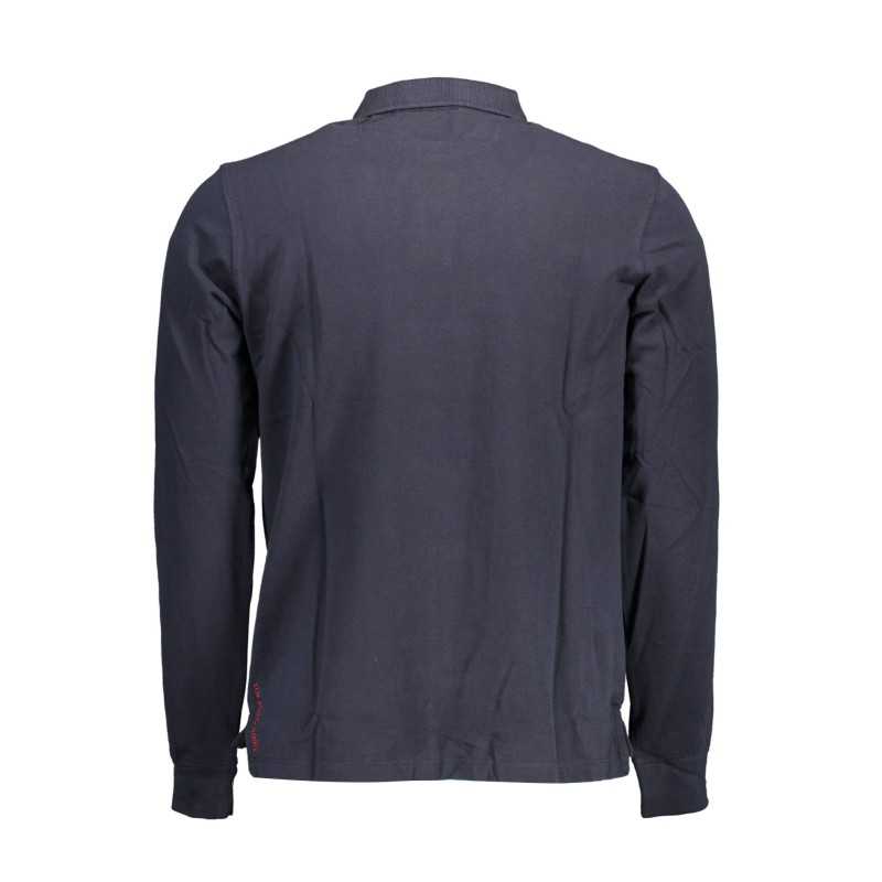 US POLO BLUE MEN'S LONG SLEEVED POLO SHIRT