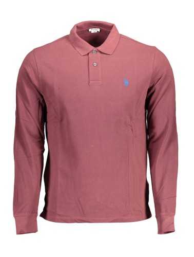 US POLO MAN PURPLE LONG SLEEVED POLO SHIRT