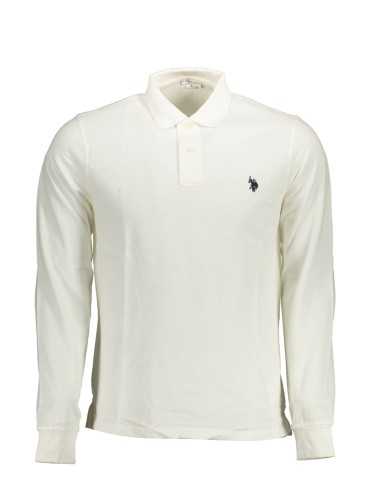 US POLO LONG SLEEVED POLO SHIRT MAN WHITE