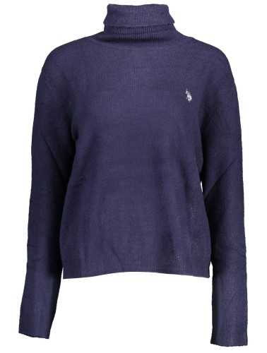 US BLUE WOMEN'S POLO SWEATER