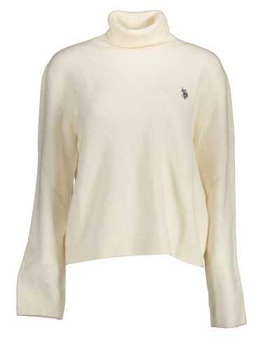 US WHITE WOMEN'S POLO SWEATER