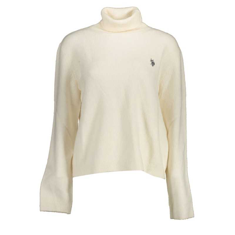 US WHITE WOMEN'S POLO SWEATER