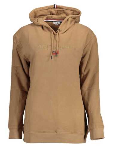 US POLO SWEATSHIRT WITHOUT ZIP WOMAN BROWN