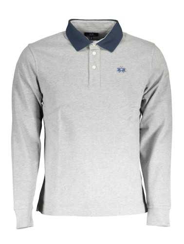 LA MARTINA POLO LONG SLEEVE MAN GRAY