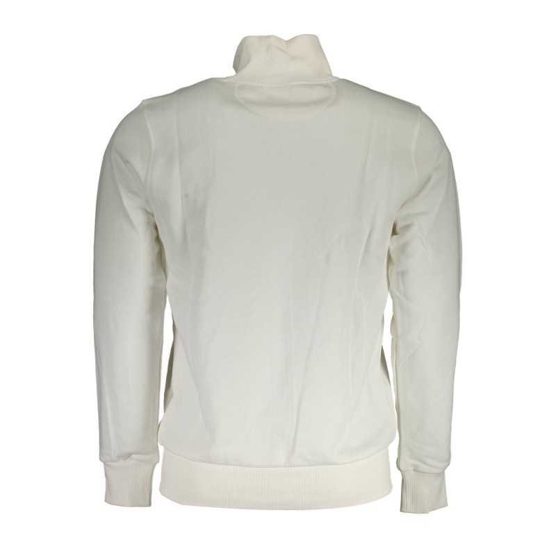 LA MARTINA MEN'S WHITE ZIPPED SWEATSHIRT