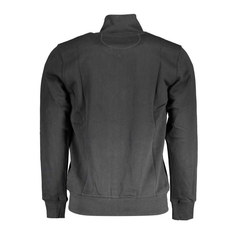 LA MARTINA MEN'S BLACK ZIPPED SWEATSHIRT