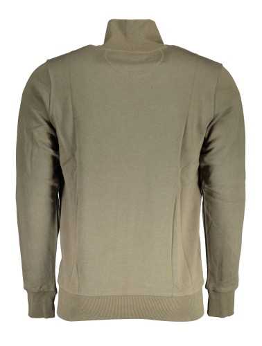 LA MARTINA MEN'S GREEN ZIPPED SWEATSHIRT