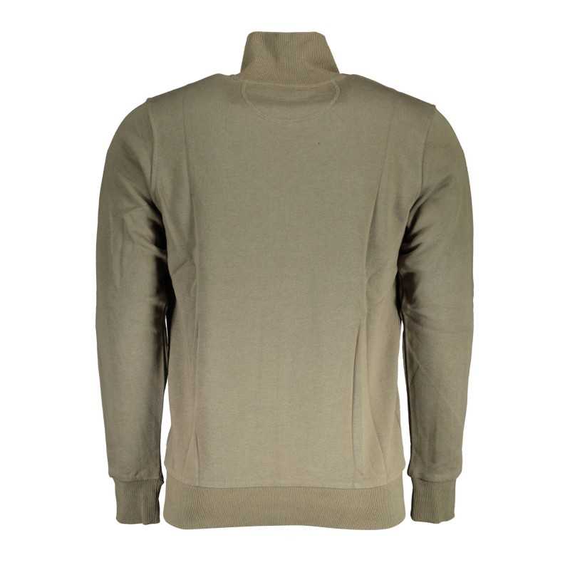 LA MARTINA MEN'S GREEN ZIPPED SWEATSHIRT