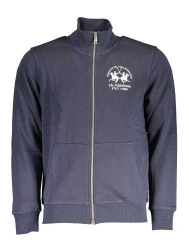 LA MARTINA MEN'S BLUE ZIPPED SWEATSHIRT