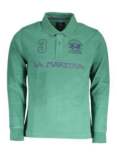 LA MARTINA POLO LONG SLEEVE MAN GREEN