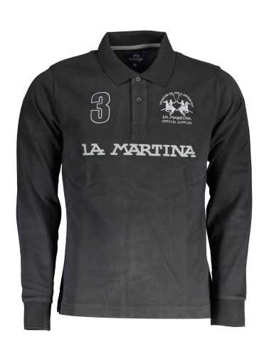 LA MARTINA POLO LONG SLEEVE MAN BLACK