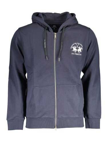 LA MARTINA MEN'S BLUE ZIPPED SWEATSHIRT