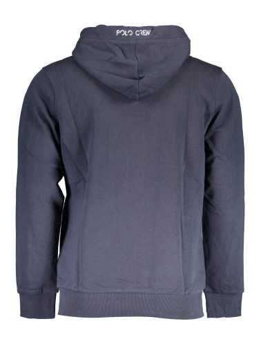 LA MARTINA MEN'S BLUE ZIPPED SWEATSHIRT