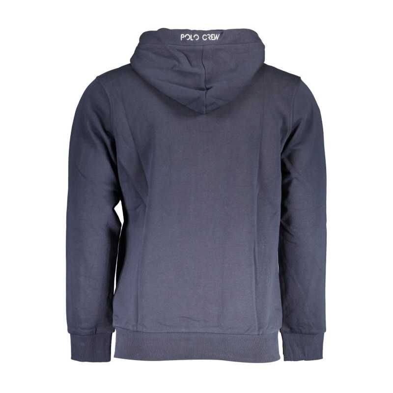 LA MARTINA MEN'S BLUE ZIPPED SWEATSHIRT