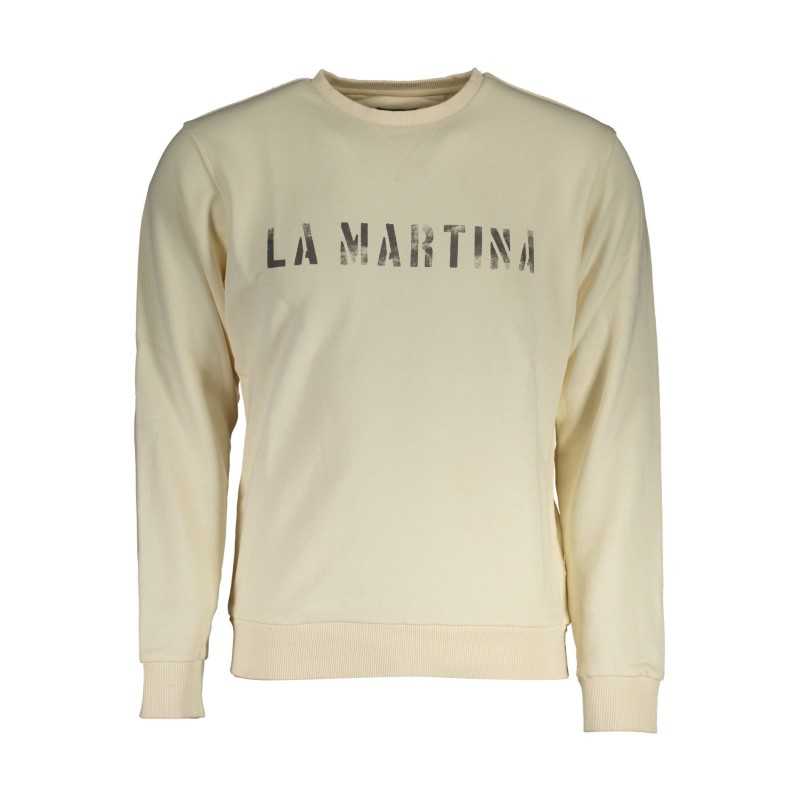 LA MARTINA WHITE MEN'S SWEATSHIRT WITHOUT ZIP