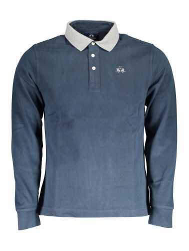 LA MARTINA POLO LONG SLEEVE MAN BLUE