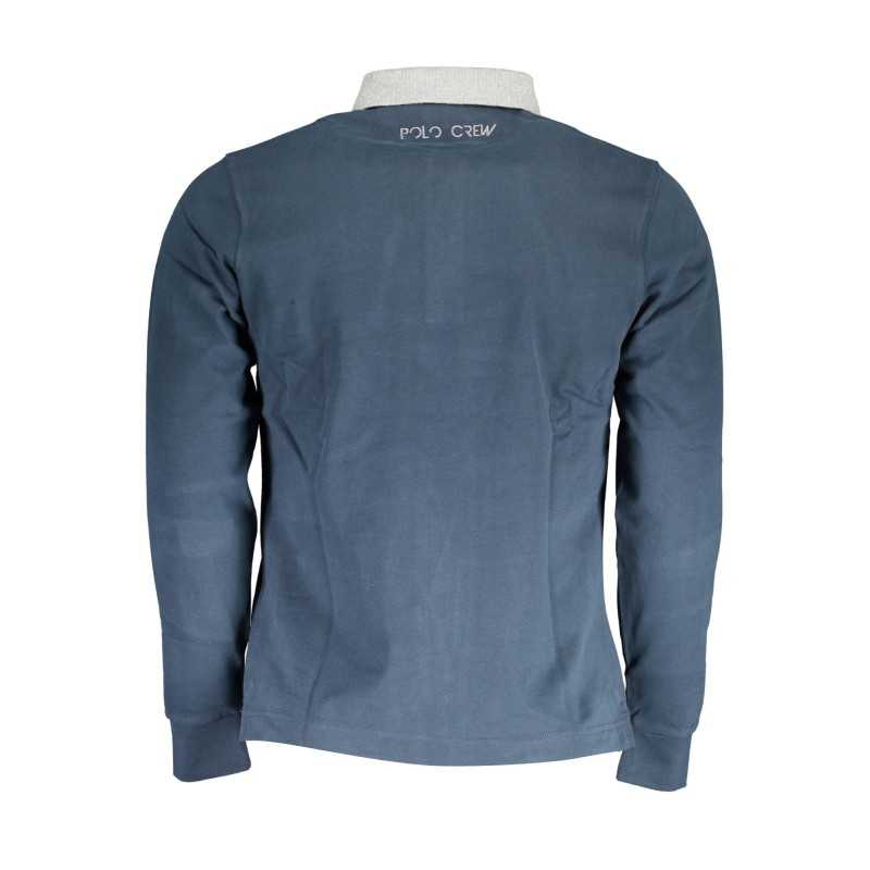 LA MARTINA POLO LONG SLEEVE MAN BLUE