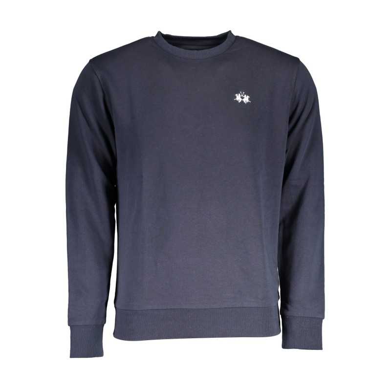 LA MARTINA BLUE MEN'S SWEATSHIRT WITHOUT ZIP