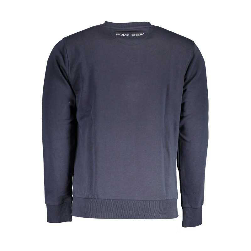 LA MARTINA BLUE MEN'S SWEATSHIRT WITHOUT ZIP