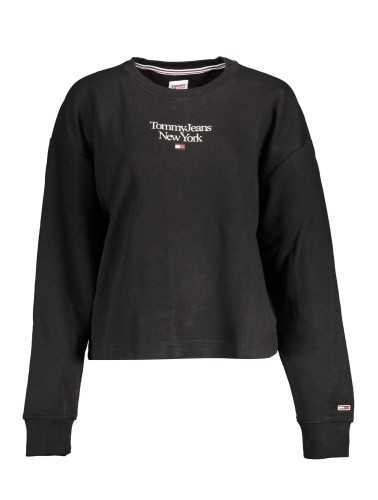 TOMMY HILFIGER FELPA SENZA ZIP DONNA NERO