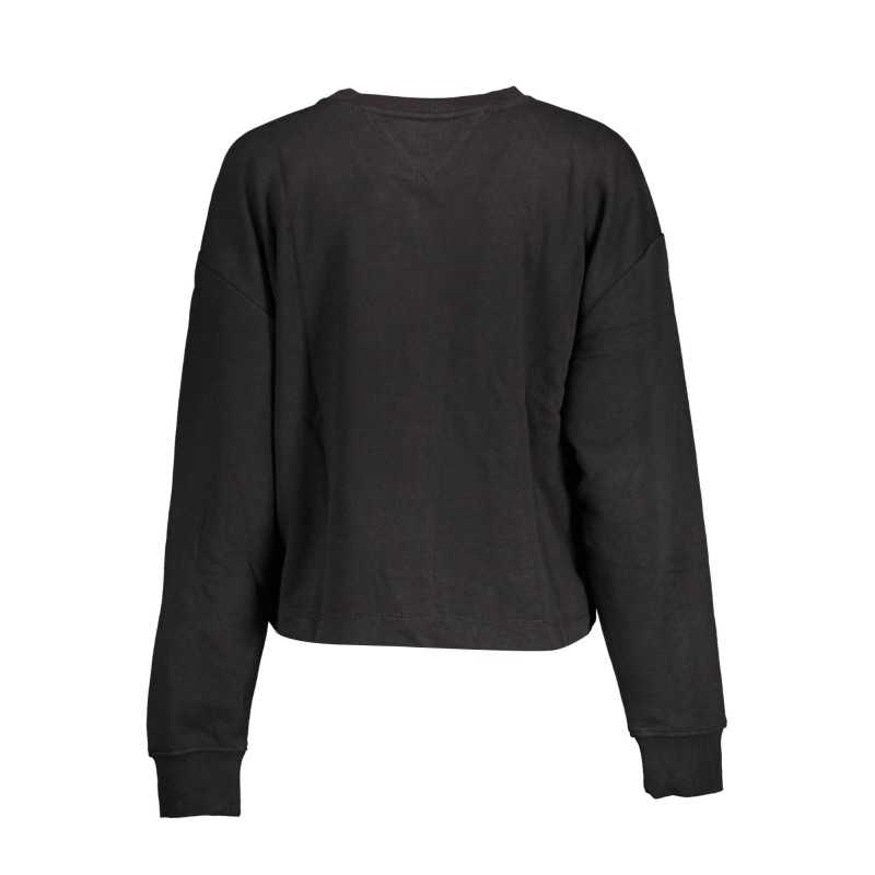 TOMMY HILFIGER SWEATSHIRT WITHOUT ZIP WOMEN BLACK