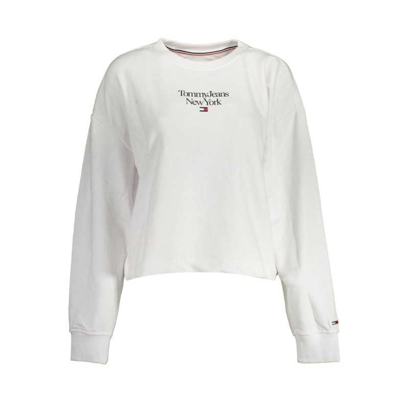 TOMMY HILFIGER WOMEN'S WHITE SWEATSHIRT WITHOUT