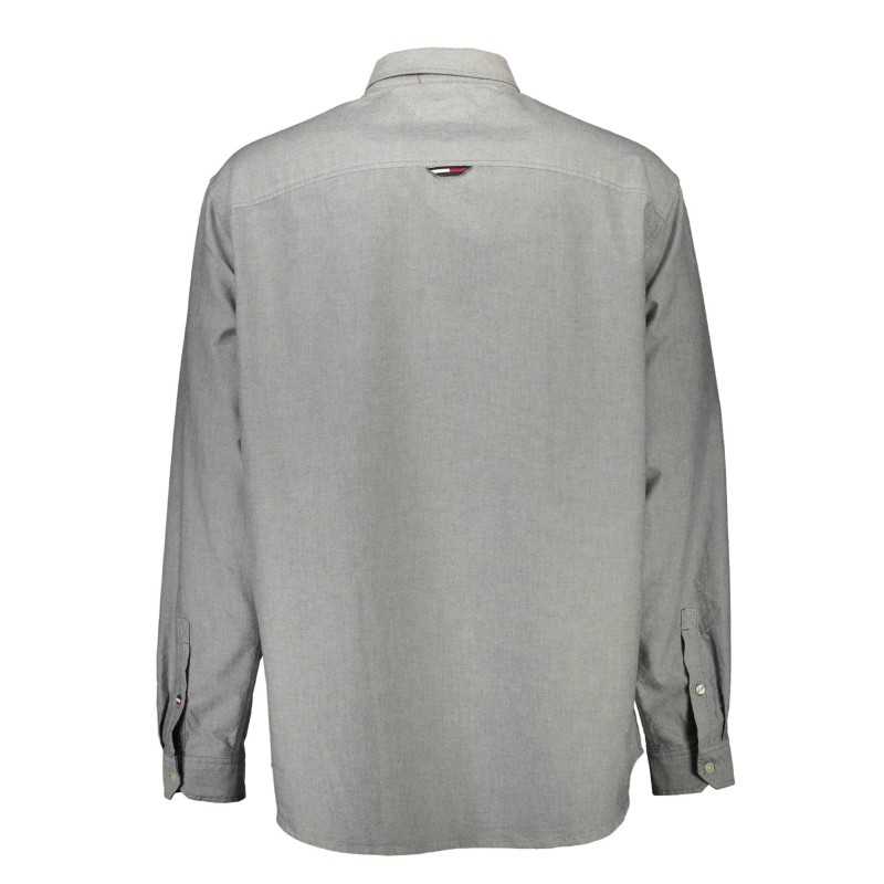 TOMMY HILFIGER MEN'S LONG SLEEVE SHIRT GRAY